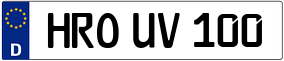 Trailer License Plate